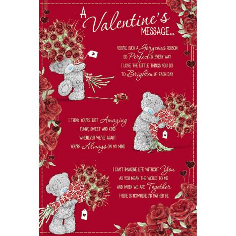 Valentines Message Me to You Bear Valentines Day Card £2.49